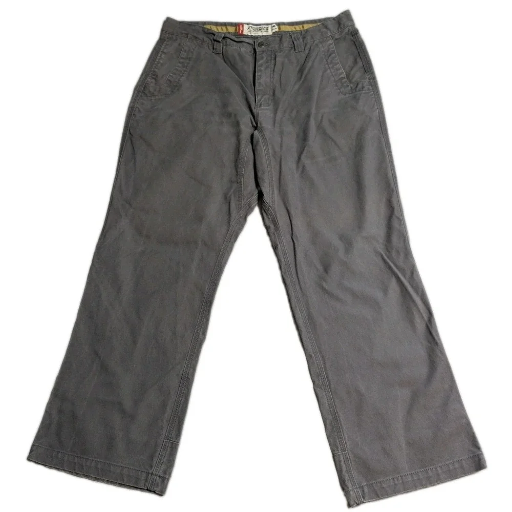 Mountain Khakis Relaxed Fit Pants Mens 36x30 Gray Canvas Outdoor Work
